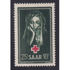 ALEMANIA ESTAMPILLA SARRE 1951 Yv 292 ESTAMPILLA COMPLETA NUEVA MINT DE LUJO CRUZ ROJA 30 €